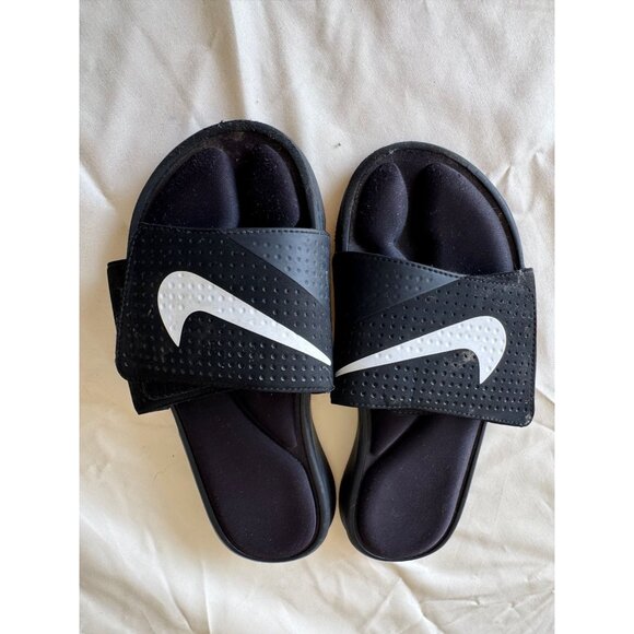 Nike Other - Nike Black & White Slide Sandals With Adjustable Strap For Men Size 10 Lightweig